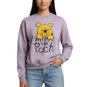 Winnie the Pooh Purple Sweater M/L Pearl Coquette Kawaii